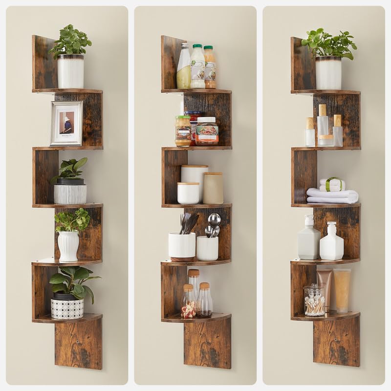 VASAGLE five-tier shelf ideal for small apartments