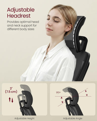 VASAGLE flip-up armrests allow easy under-desk storage.