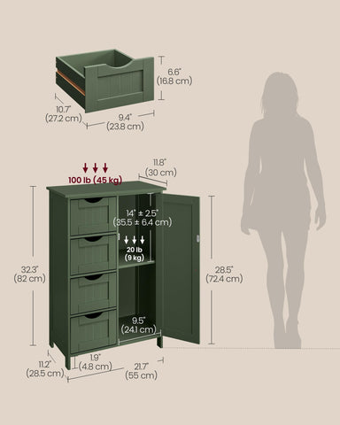 VASAGLE anti-tip back kit enhances stability and safety in busy rooms
