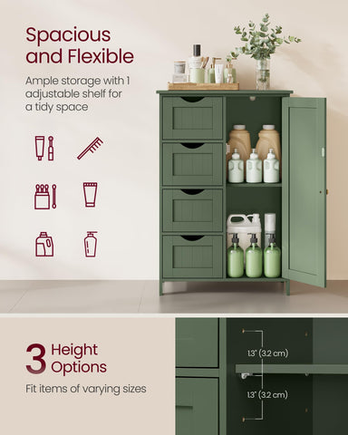 VASAGLE space-saving design demonstrates its compact footprint, ideal beside countertops