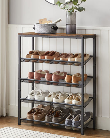 VASAGLE freestanding entryway storage offers versatile organization.