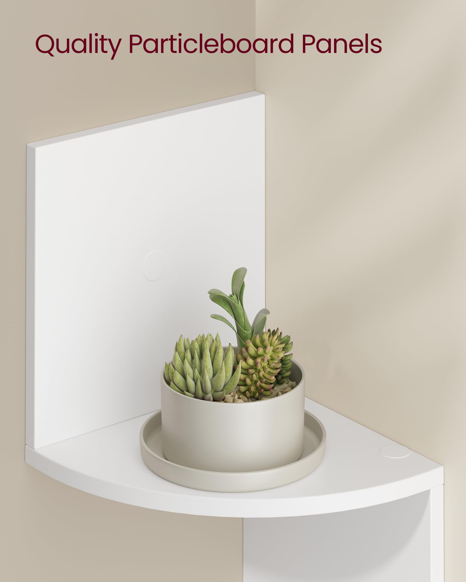 VASAGLE versatile display shelves for home office and bathroom storage