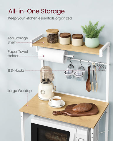 VASAGLE sturdy steel frame and adjustable feet protect floors