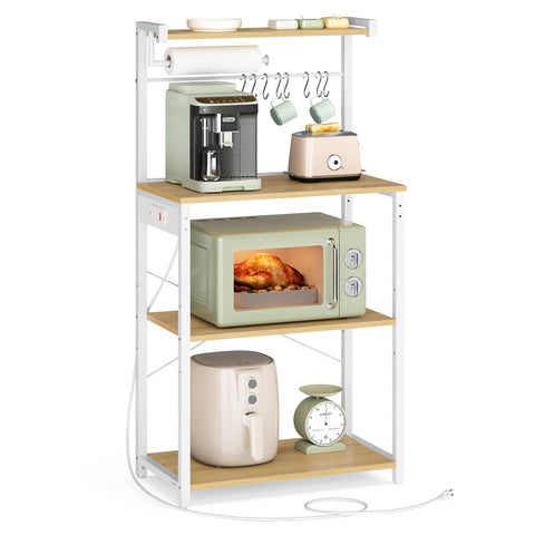 VASAGLE kitchen bakers rack top shelf for compact space-saving storage