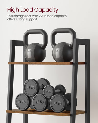 VASAGLE ladder shelf office bookcase for organized workspace