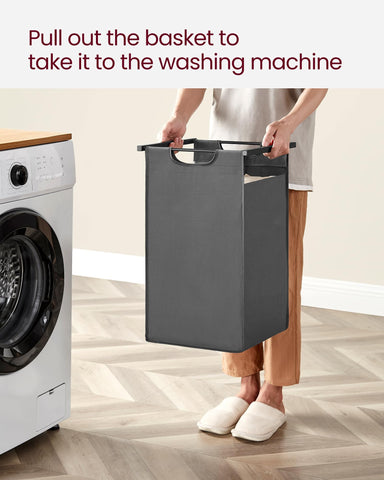 VASAGLE bottom panel supports bags to prevent sagging
