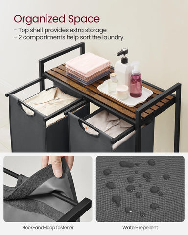 VASAGLE sturdy metal frame supports daily use