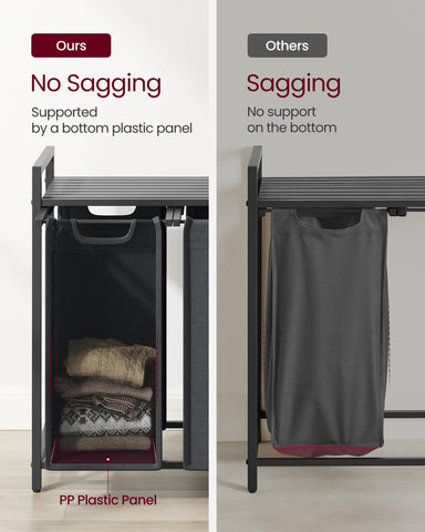 VASAGLE Oxford fabric bags are water-resistant for daily use.