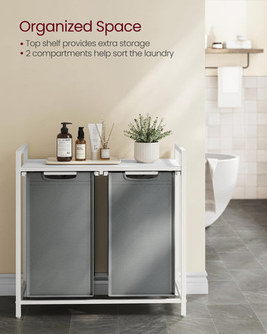VASAGLE laundry hamper removable bags ready for washing