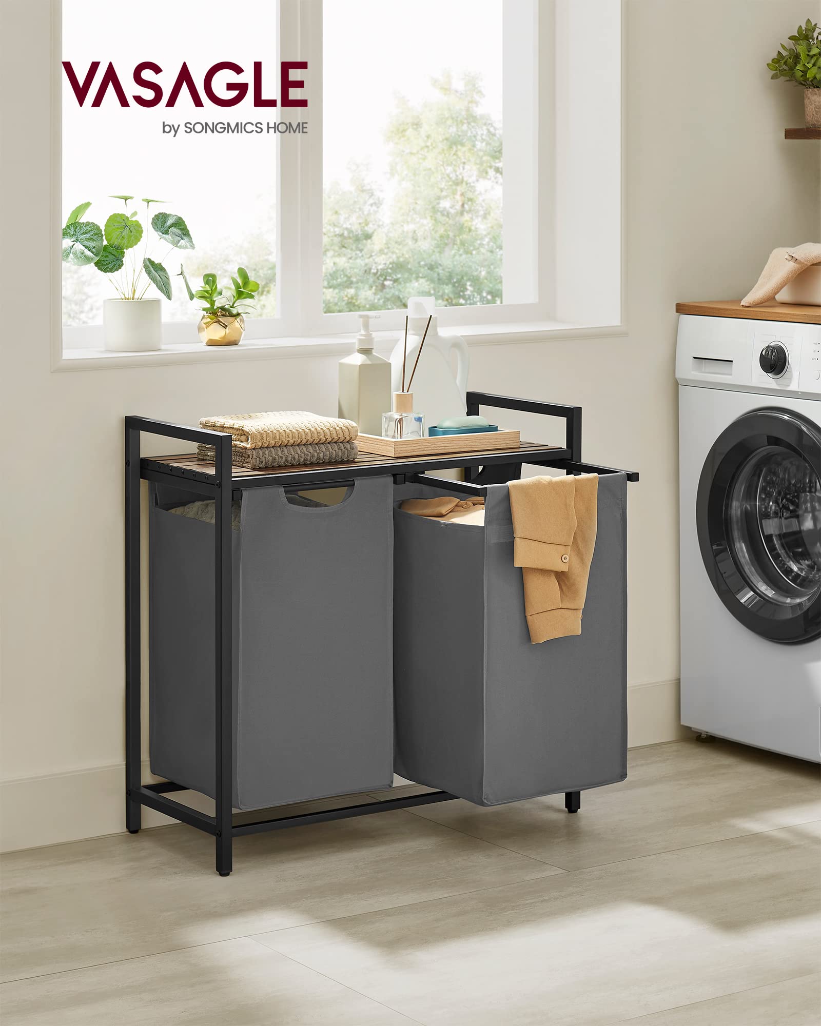 VASAGLE removable bags for quick washing and care