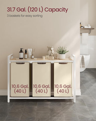 Top shelf with slats for airflow and extra storage space