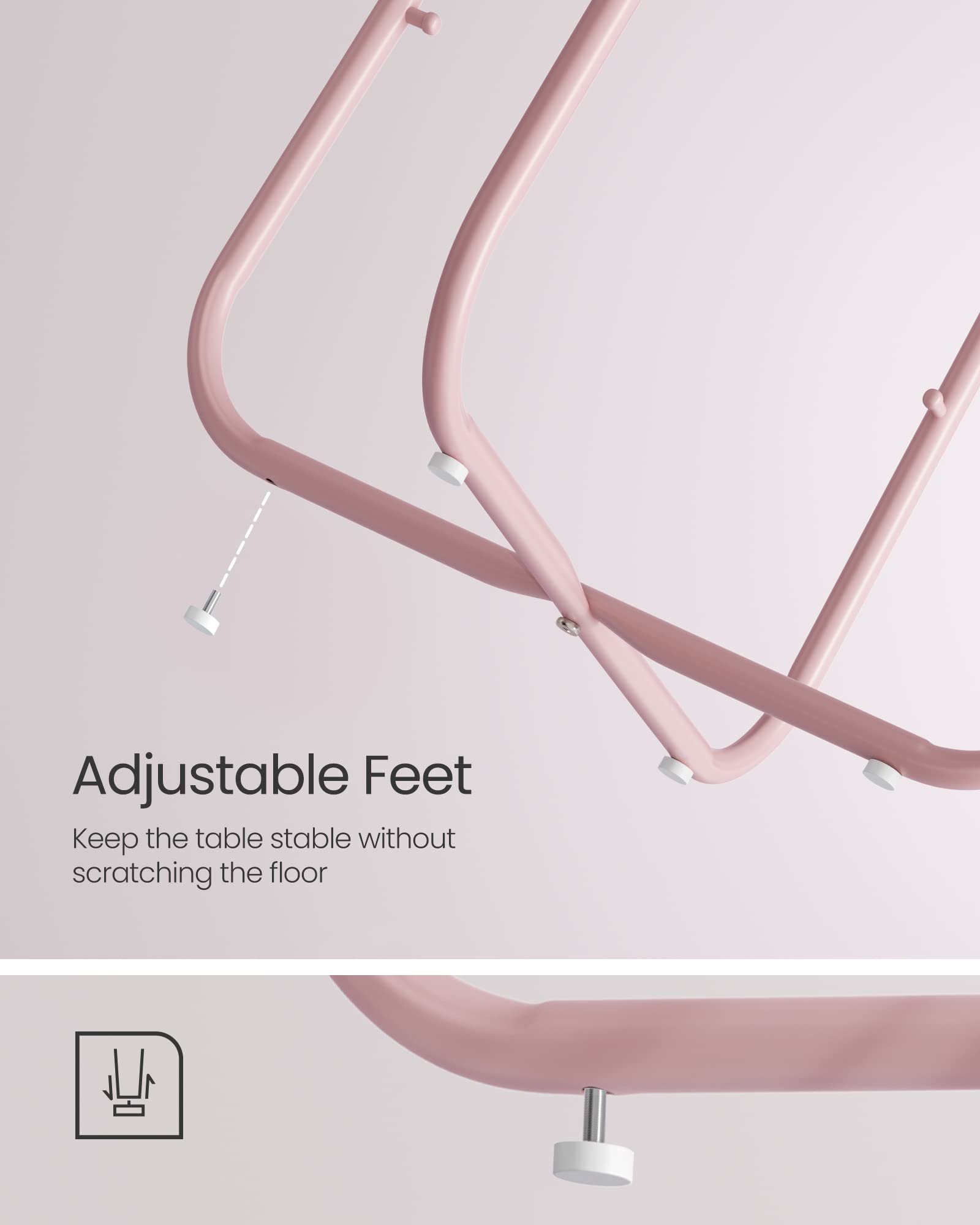 VASAGLE LILEA double-layer polyester basket stores items neatly and accessibly.