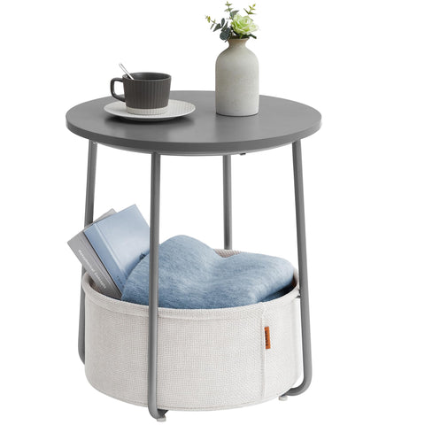 VASAGLE LILEA end table top view showing compact surface for small spaces