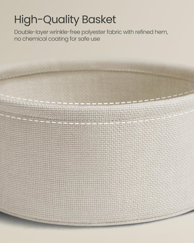Round table with 17.7-inch diameter fits small spaces neatly