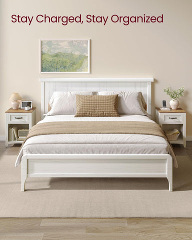 VASAGLE LIRY compact bedside footprint fits small rooms.