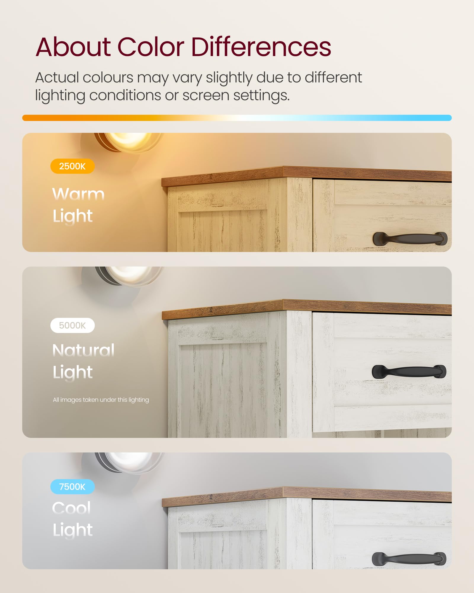 VASAGLE LIRY sturdy MDF construction supports daily use.
