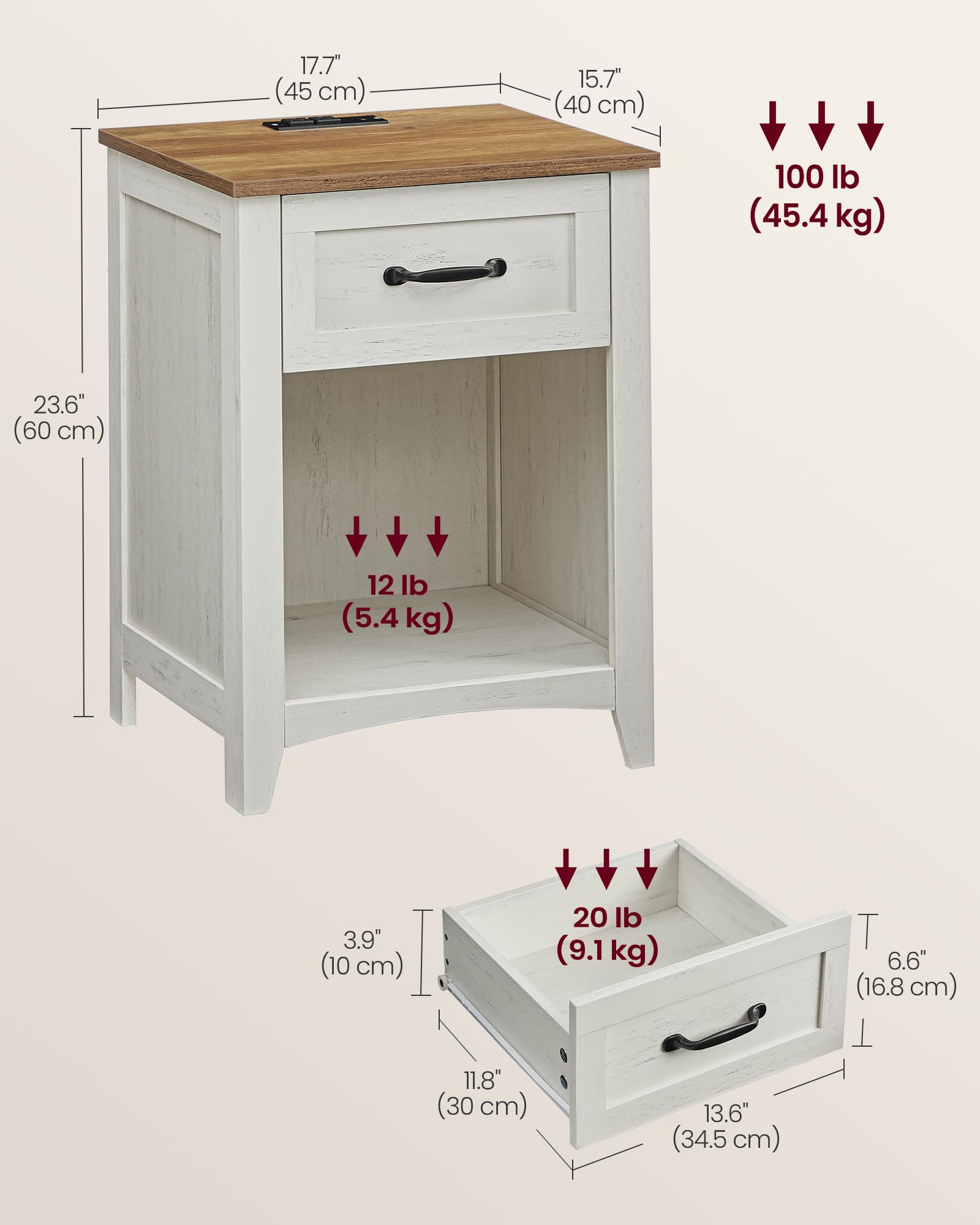 VASAGLE LIRY tapered front legs enhance stability and style.