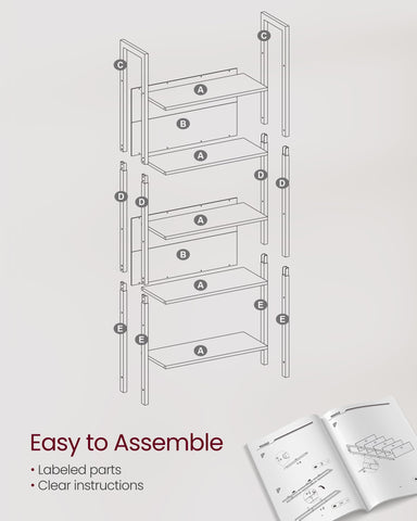 VASAGLE versatile storage for living rooms, offices, and bedrooms.