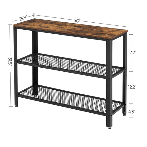 VASAGLE shelves support up to 44 lb per shelf