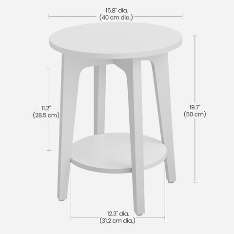 VASAGLE MAEZO cloud white finish brightens any room