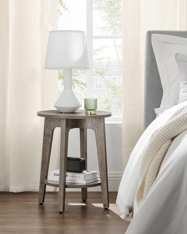 VASAGLE MAEZO compact table fits beside sofa or bed.