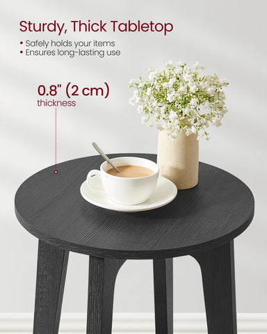 VASAGLE MAEZO curved transitions enhance safety and style in small rooms.