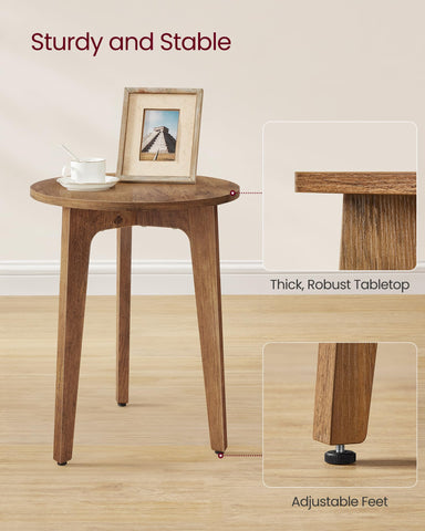 VASAGLE MAEZO curved transitions add mid-century charm to any space.
