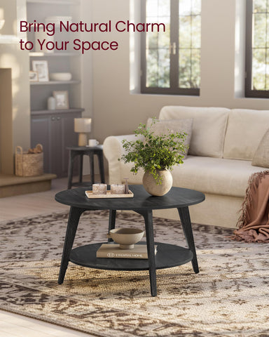 VASAGLE MAEZO curved transitions create smooth, elegant living room lines.