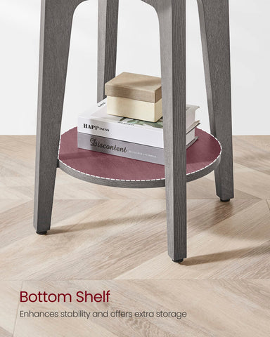 VASAGLE MAEZO end table serves as a compact plant stand and essentials spot.