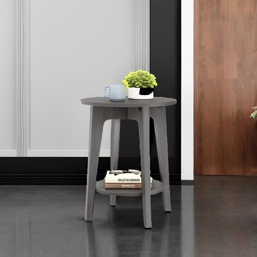 VASAGLE MAEZO nightstand used beside sofa for drinks and decor.
