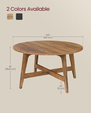 VASAGLE MAEZO two-panel top design adds visual interest