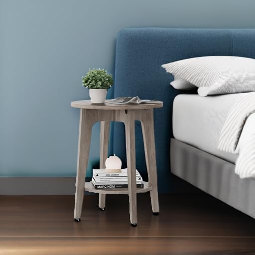 VASAGLE MAEZO two-tier shelf displays decor while saving space.