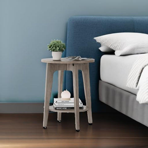 VASAGLE MAEZO two-tier shelf displays decor while saving space.