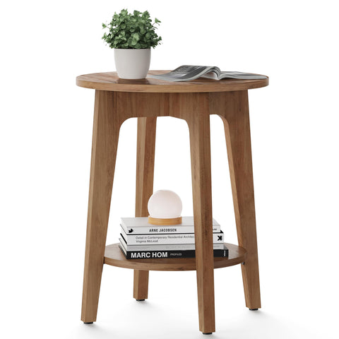 VASAGLE MAEZO side table top view highlights compact design for small spaces.