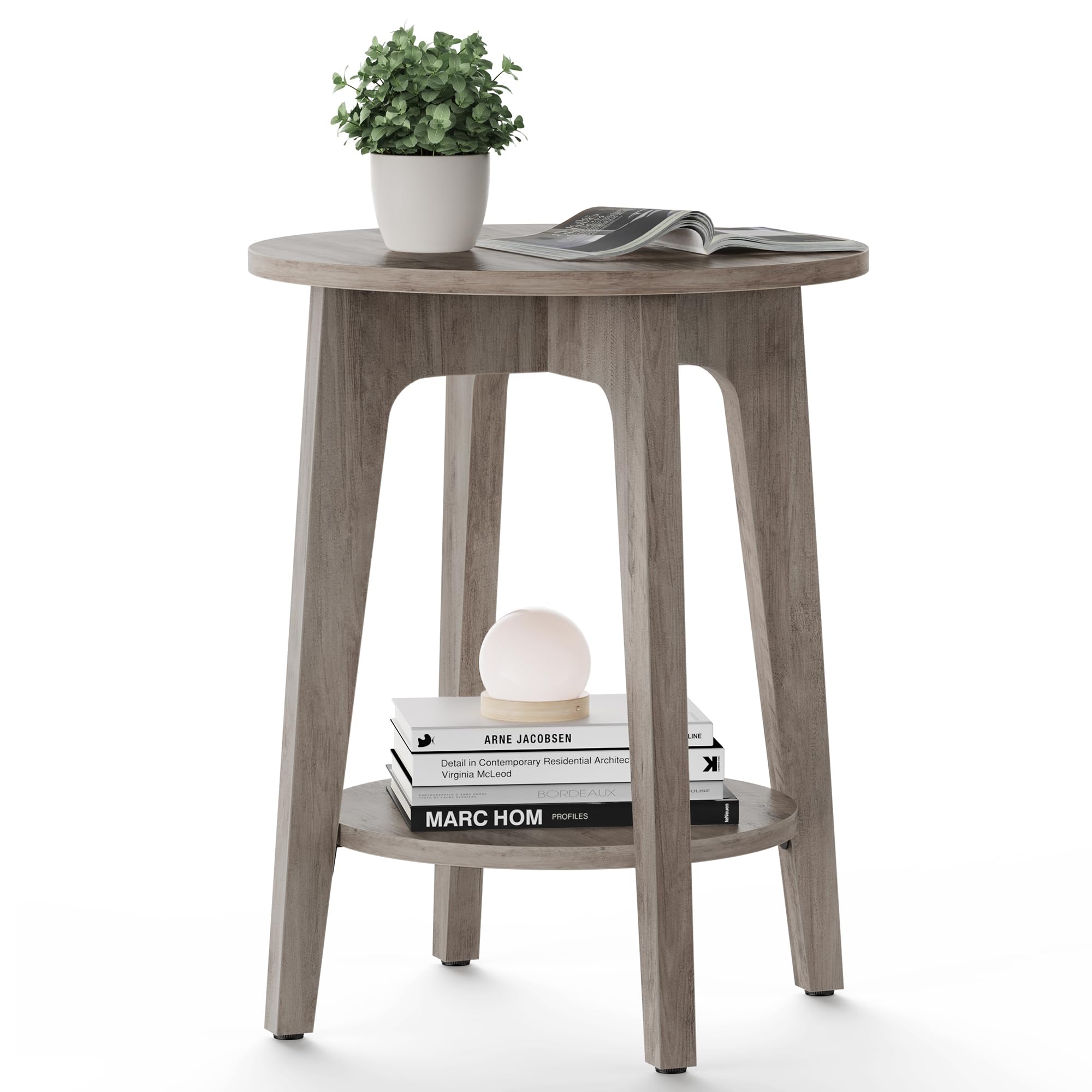 VASAGLE MAEZO side table top view showing clean lines and sturdy surface.