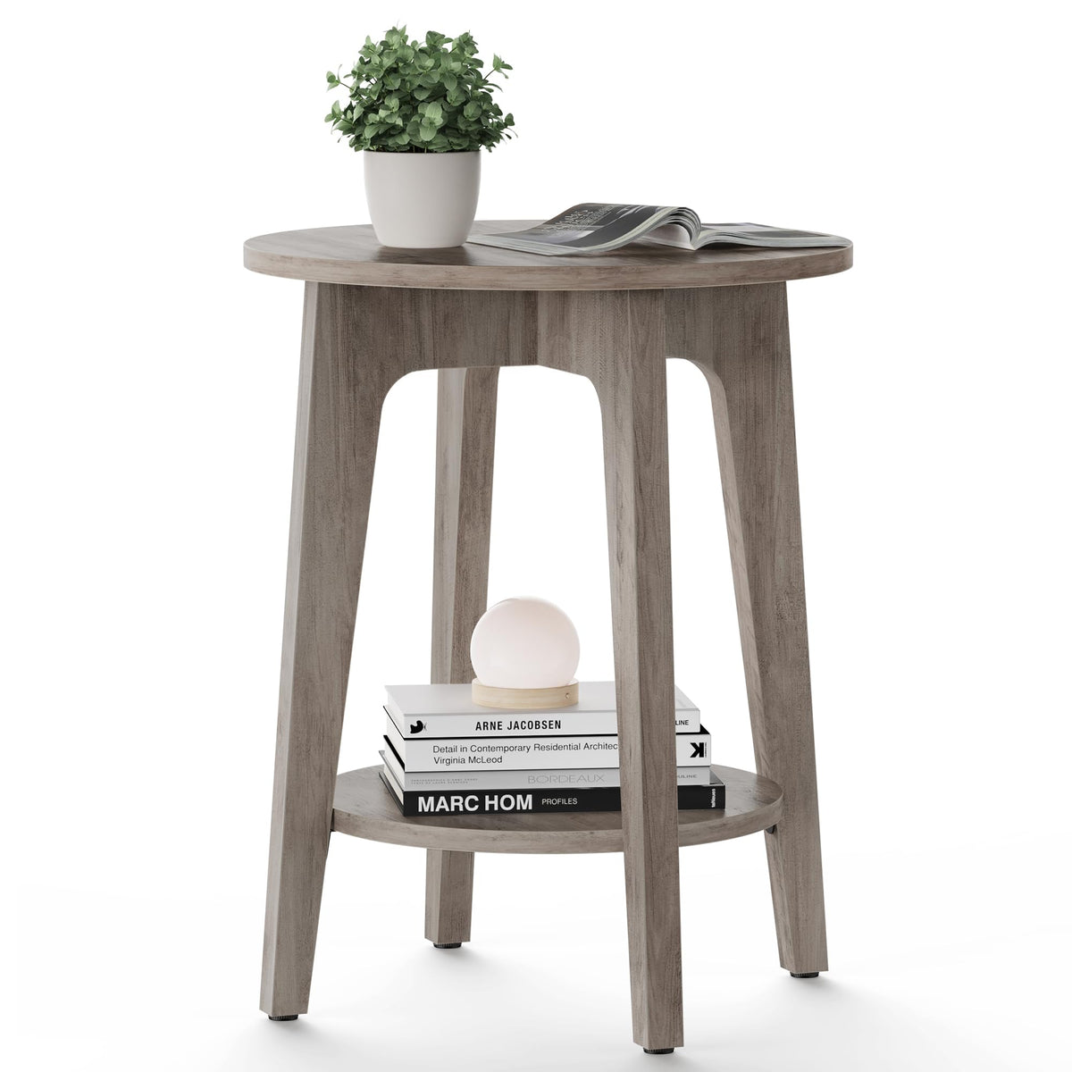 VASAGLE MAEZO side table top view showing clean lines and sturdy surface.