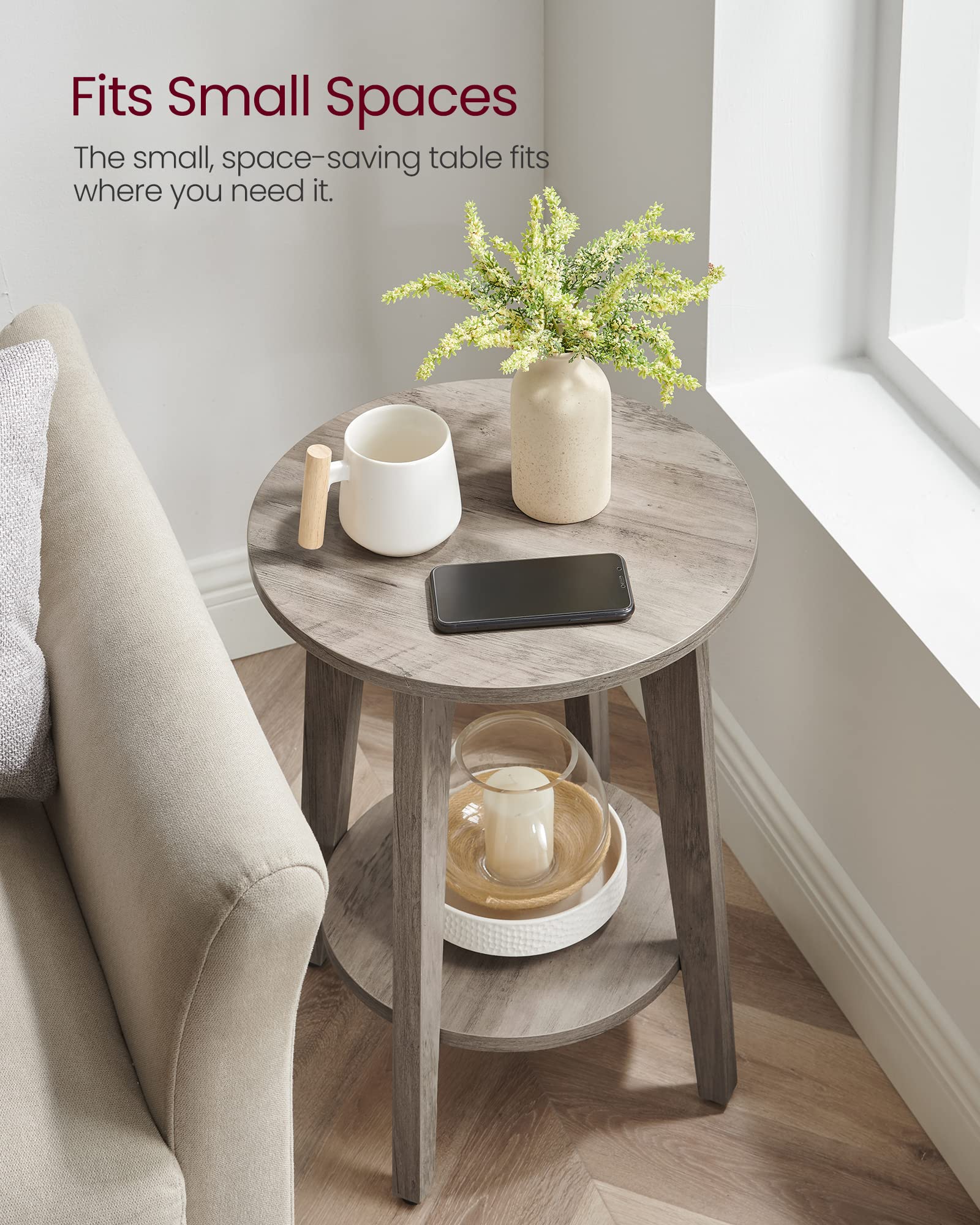 VASAGLE MAEZO sturdy construction supports daily use without wobble.