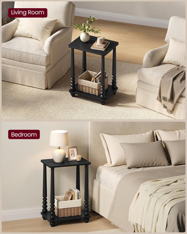 VASAGLE Mariel ink black finish adds refined mid-century style
