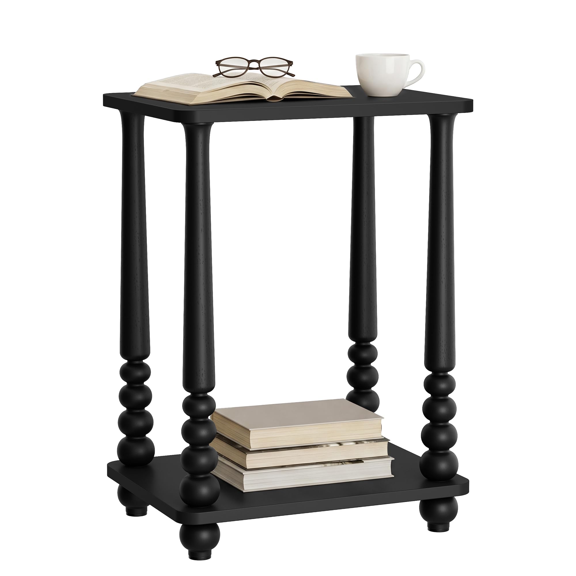 VASAGLE Mariel side table top in ink black for lamps and decor