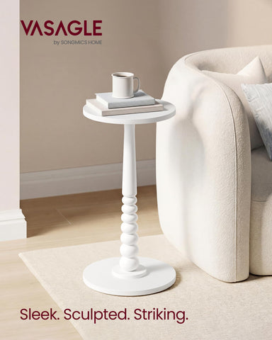 VASAGLE MARIEL turned-column detail adds mid-century charm to decor