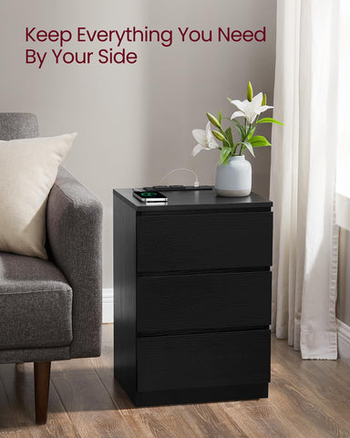 VASAGLE sturdy particleboard construction supports heavy items safely.