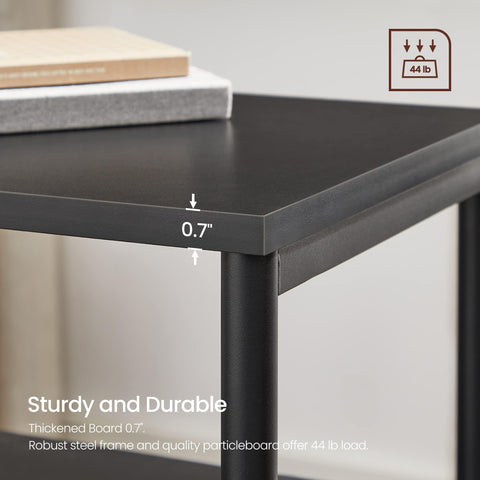VASAGLE open storage shelves keep essentials within reach.