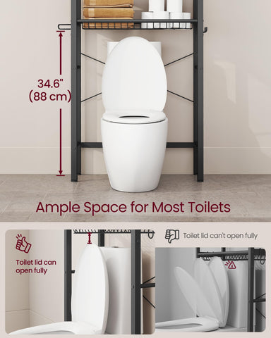 VASAGLE anti-tip kit helps keep the unit secure in busy spaces.