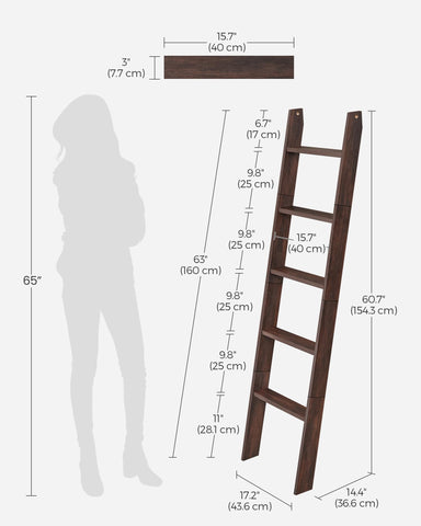 VASAGLE sturdy 0.7-inch particleboard frame supports lightweight items