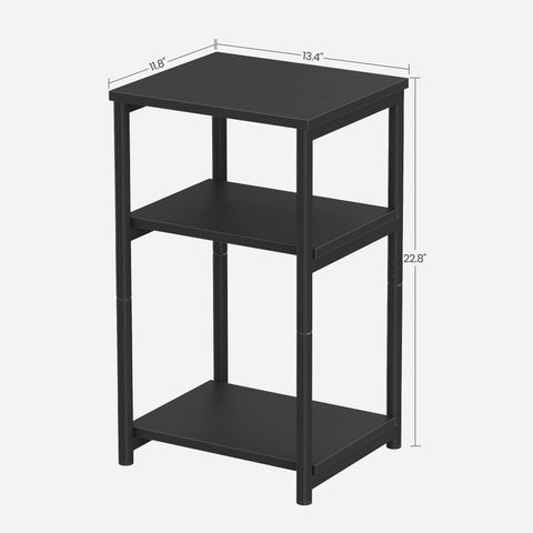 VASAGLE particleboard and steel construction provide solid support.
