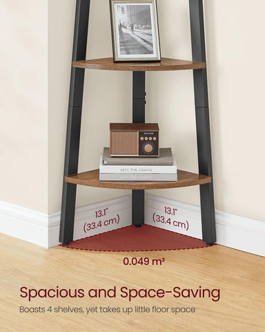 VASAGLE plant stand corner shelf ideal for greenery and small decor accents.