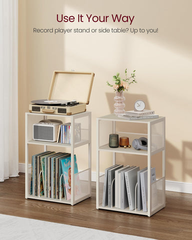 VASAGLE Record Player Stand FSC-Certified panels add responsible craftsmanship.
