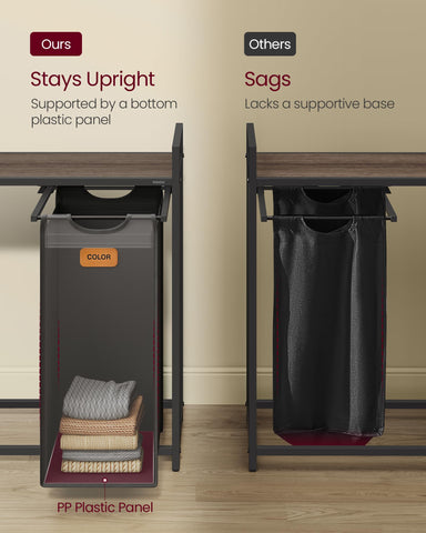 VASAGLE removable liners with handles simplify transferring laundry