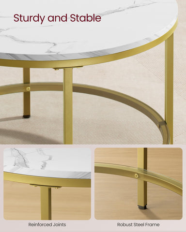 VASAGLE compact dimension suits apartments without crowding seating areas.