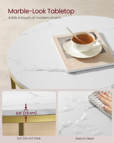 VASAGLE tempered glass shelf keeps essentials organized and visible.